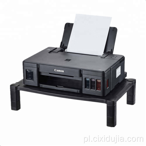 Niestandardowa regulowana półka na drukarkę ze stojakiem na monitor